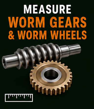 Measure Worm Gears - Pullies & Gears